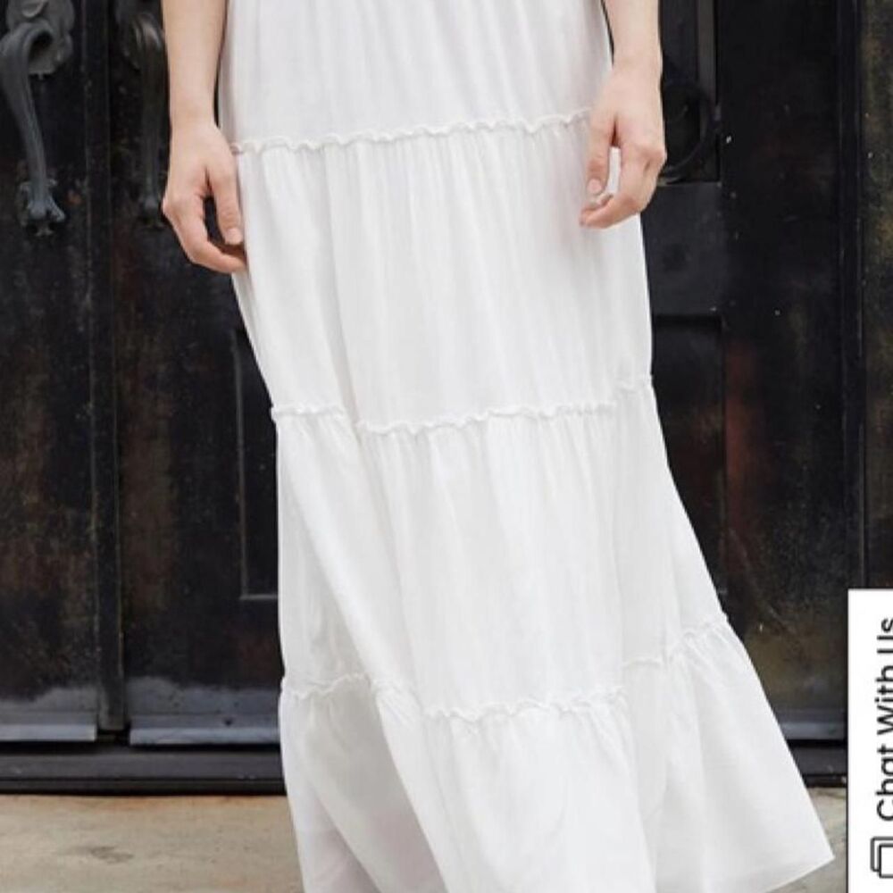 Brandy-melville Women's White Skirt